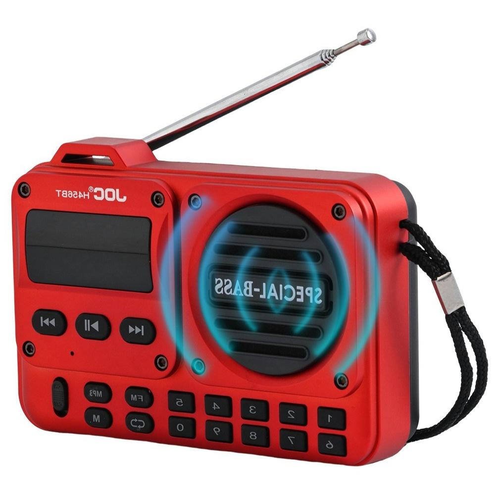 Digital FM Radio Portable High Sensitivity Radio Recorder BT 5.4 Radio Speaker Receiver Alarm with LED Display for Seniors Elder