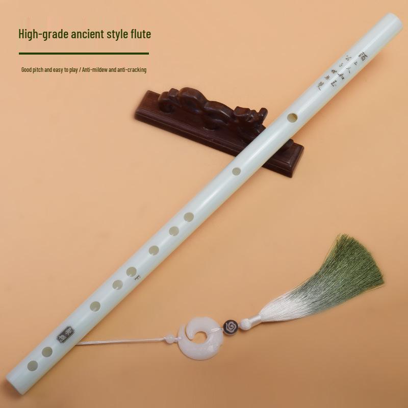 Professional Grade Drop-Resistant Imitation Jade Flute, Crack-Resistant, Adult & Student Performance, F Key