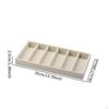 Eyeglass Display Tray, Frame Storage Box with Compartments, Velvet MDF, Secure for Valets,