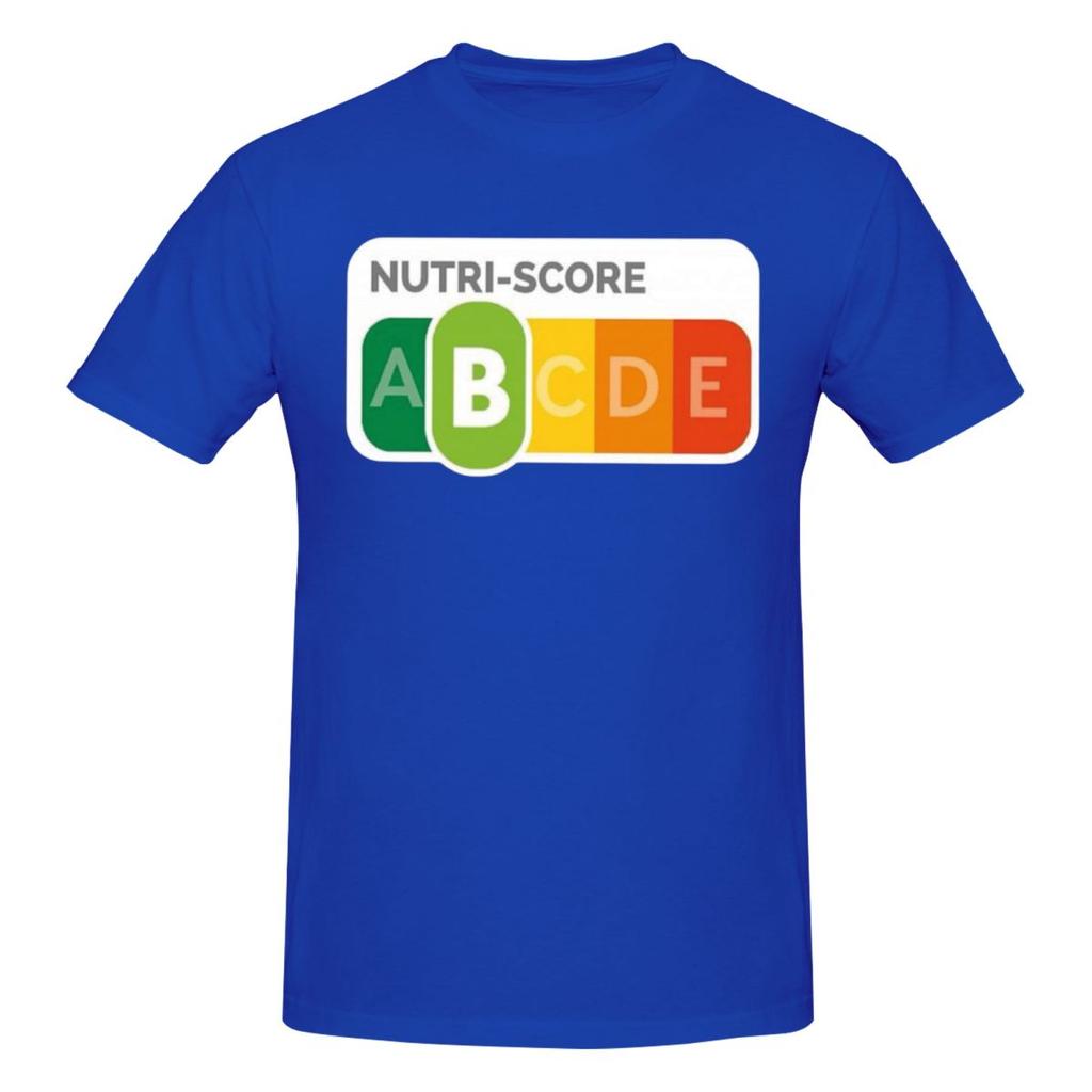 Unisex Creative NutriScore Trendy T Shirt Streetwear Cotton Tshirt Unisex