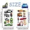 10sheets Cartoon Cars Bus Ambulance Tattoo Stickers For Face Arm Body Temporary Waterproof Tattoo Stickers Kids Creative Gifts