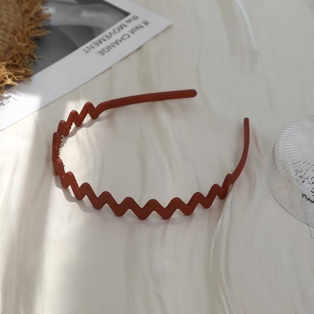 

Цветная волна Повязка для волос для женщин Новая мода Матовая Нескользящая Смола Ободок Девушки Аксессуары для волос Женские Повязки для волос