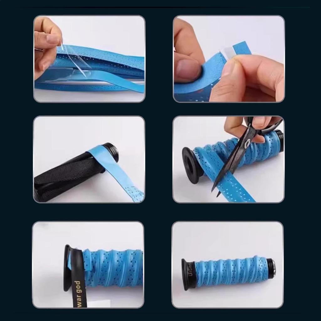 Dirt Bike Grips Tapes 1 Pair Soft Non-Slip Wrap-Around Motorcycle Supplies Bike Handle Grips For Mountain Road Daily Outdoor