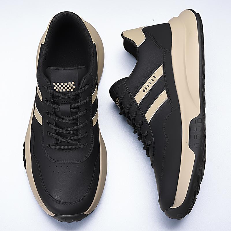 Fashion Leather Fashion Casual Shoes Men All-match Male Walking Shoes Luxury Brand Skate Footwear Men Lace-Up Mens Comfortable Sneakers