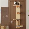 Tiragraffi per Gatti in Legno da Appendere alla Porta Mengchongyuecheng