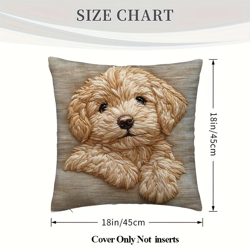 Puppy Print Throw Cushion Covers Chair Living Room Pillowcase Cozy Zipper Sofa Pillow Covers Bedroom Indoor Home Decor