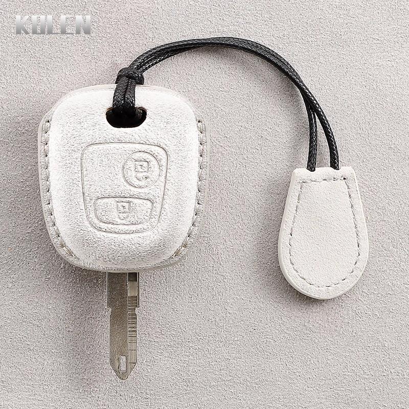Car Key Case Cover Shell Fob For Peugeot 106 107 206 207 307 For Citroen C1 C2 C3 C4 Xsara Picasso For Toyota Aygo Leather Bag