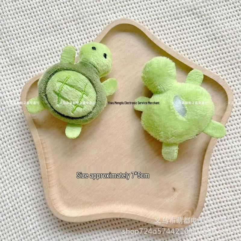 Adorable Turtle Plush Brooch Pendant for Kids' Bags & Clothes