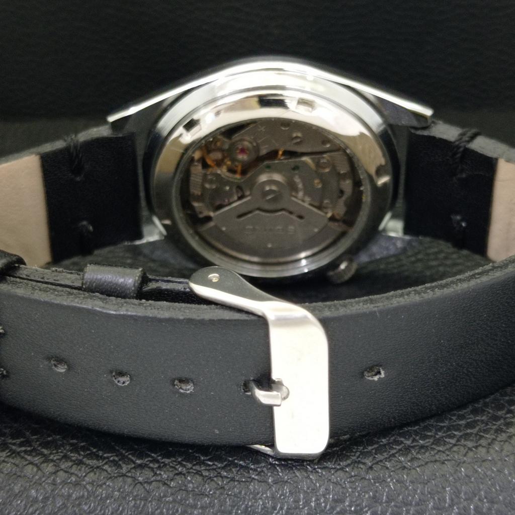 VINTAGE REFURBISHED SEIKO 5 AUTOMATIC 6309A JAPAN MENS BLACK WATCH a441107-4 Sk-a441107