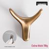 Nordic Creative Zinc Alloy Ox Horn Wall-Mounted Coat Hook for Bathroom, Kitchen, or Entryway.