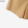 ZANZEA Women Casual Solid Color Loose Summer Short Pants