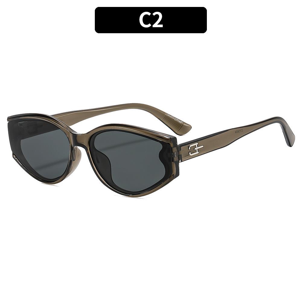 New personalized cat's eye retro rice nail sunglasses European and American fashion outdoor driving sunscreen trendy women's sunglasses