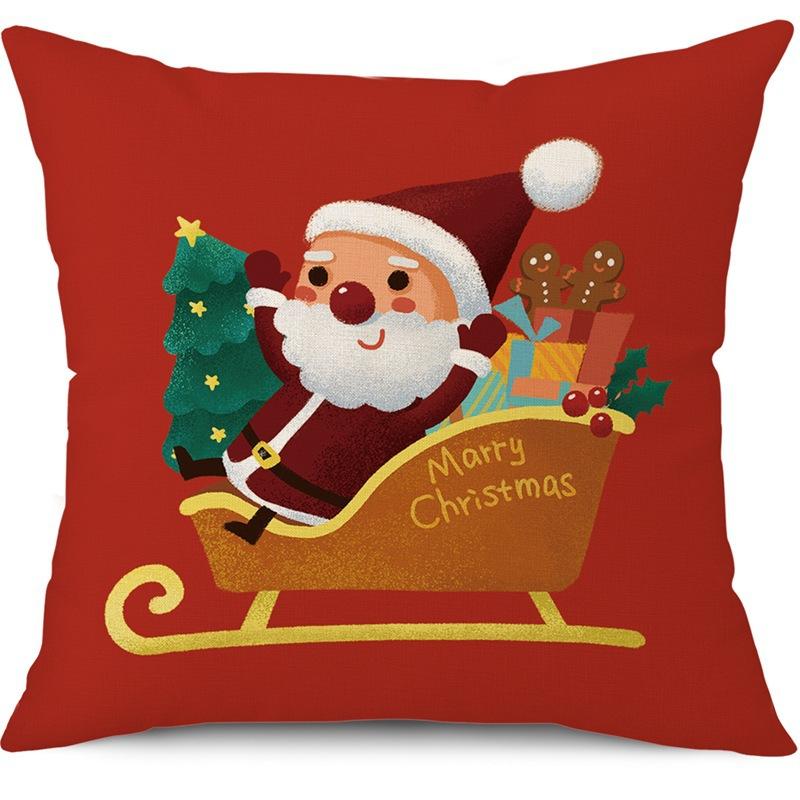 Amazon's Best Selling Nordic Style Santa Claus Cute Christmas Home Cushion Cover Cute Cartoon Pillow Cover