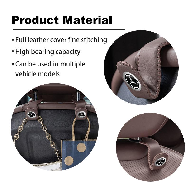 Multifunctional Car Seat Headrest Hanger Storage Hook For Mercedes Benz CLK GLC W212 C200 C300 W203 W204 W205 W169 W176 GLC