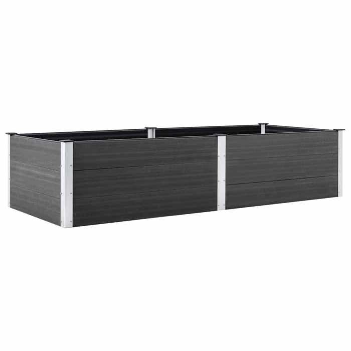 Jardinière 250 x 100 x 54 cm WPC Gris