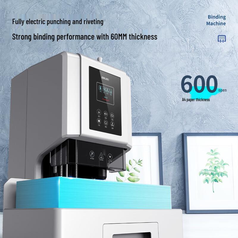 Deli Semi-Automatic Financial Binding Machine