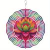 10 Inch Bohemian Metal Wind Spinner Chime for Outdoor Garden Decor Rotating Two Way Hanging Gift for Mom Christmas