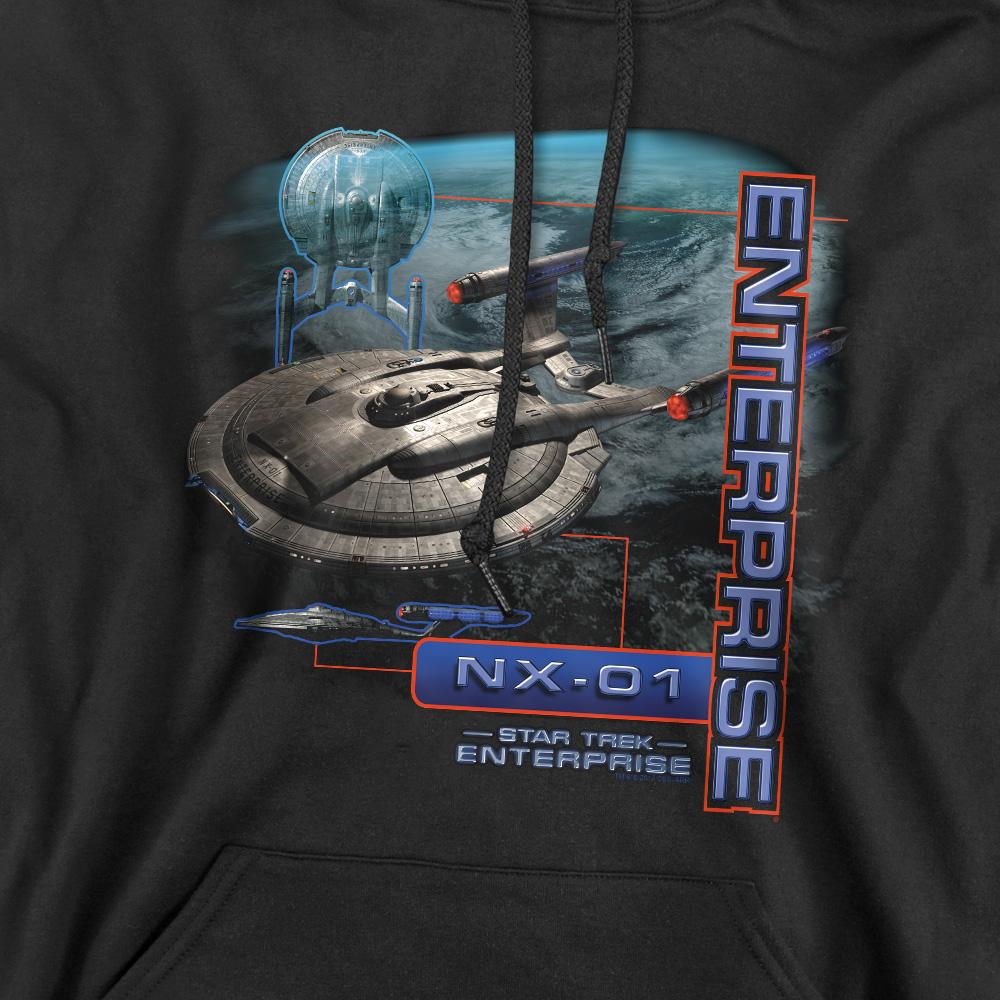 STAR TREK Men's Enterprise NX 01 Hoodie