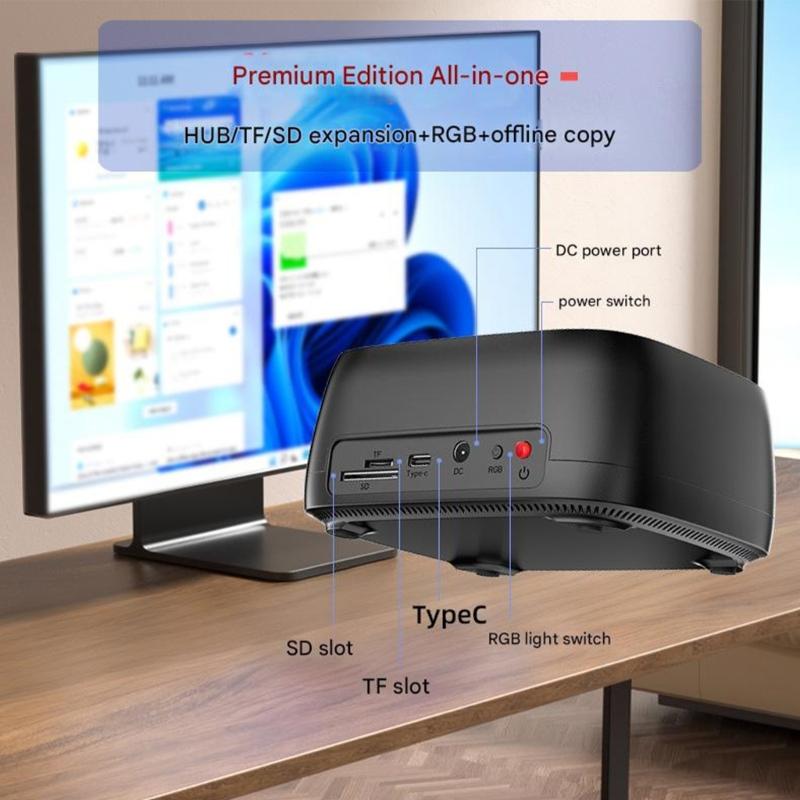 Multifunctional 2.5inch/3.5inch External Hard Drives Enclosure Case Type C Docking Station Hard Drive Case with LED