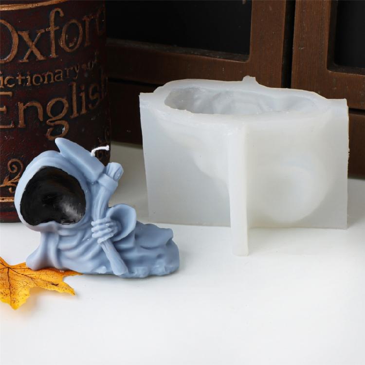 Candle Moulds Hand-Making Soap Molds Death Shape Clay Mould Silicone Crafting Moulds Suitable for Hand-Making Project