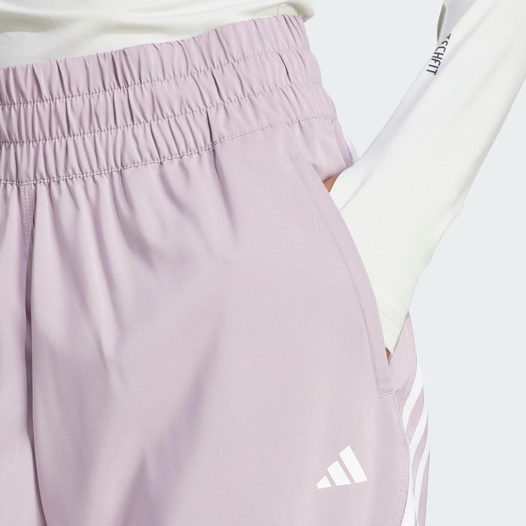 Adidas Train Icons Woven Joggers Women Bottoms Grey Purple IS8069