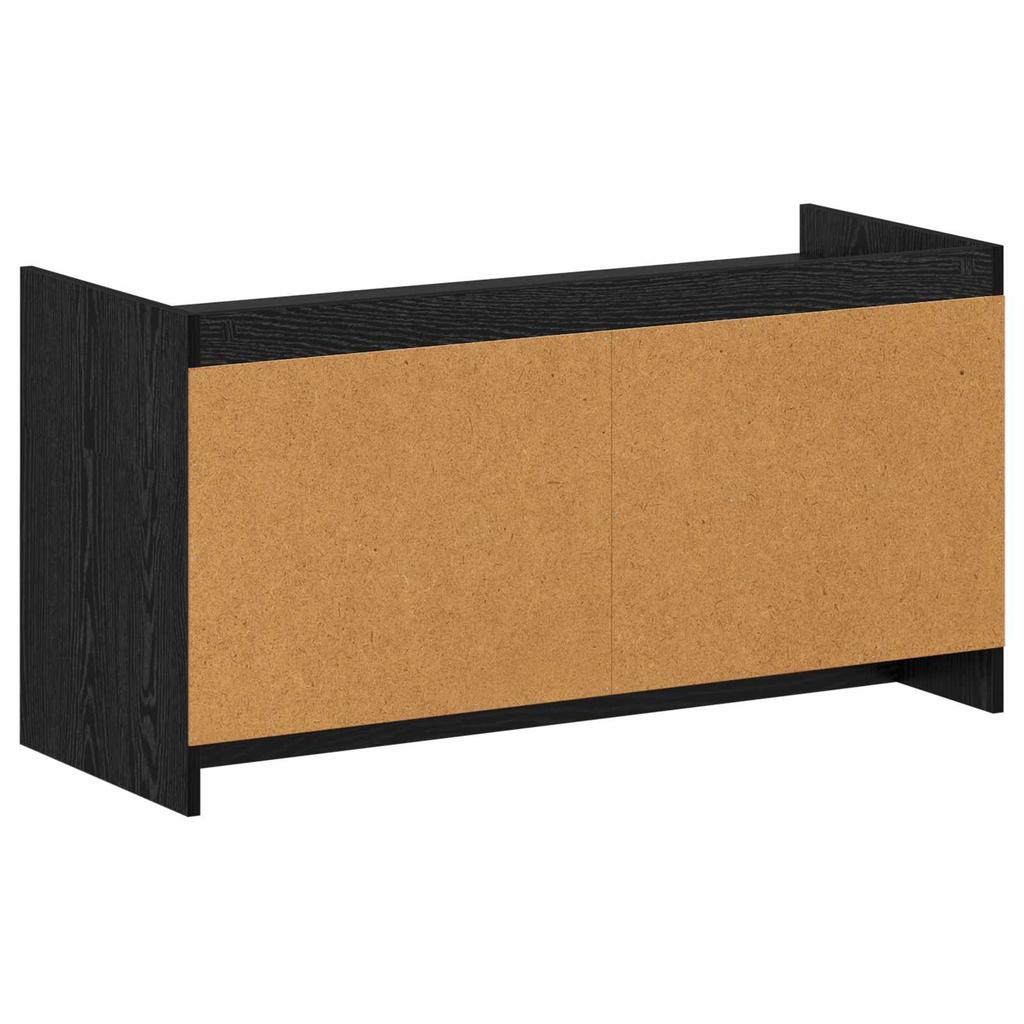 Shoe Cabinet Black Oak 100 x 39.5 x 51 cm Particleboard