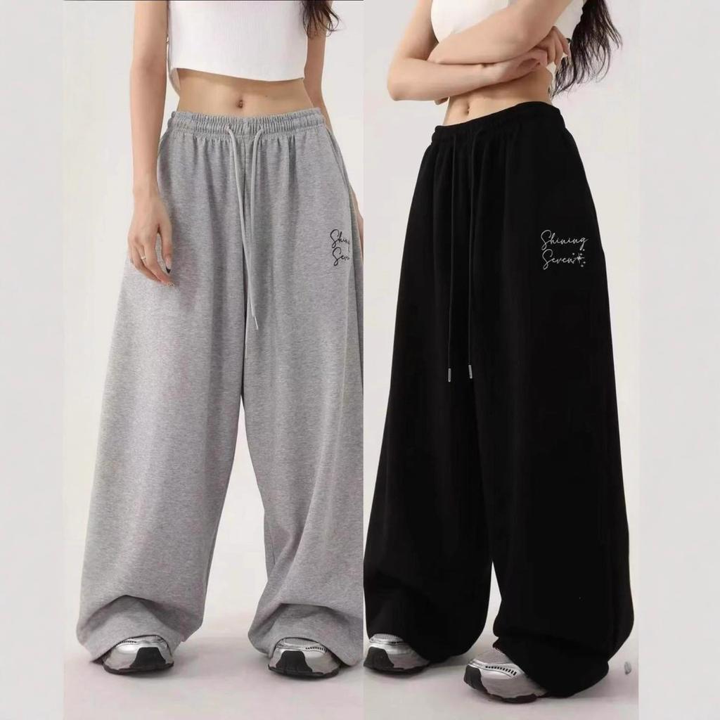 American Hip-hop Tide Brand Print Jazz Jzza Hottie Loose Wide-leg Slacks Women's Sweatpants Hip-hop Hip-hop Pants