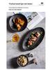 Luxe Keramisch Westers Steak- en Dessertbord met Steenstructuur - Perfect voor Hotels en Huizen