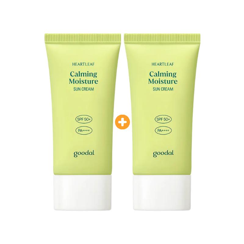 

[Goodal] Houttuynia Cordata Calming Sun Cream SPF50+ PA++++ (50ml x 2pcs) - Intensive Soothing & Hydrating UV Shield