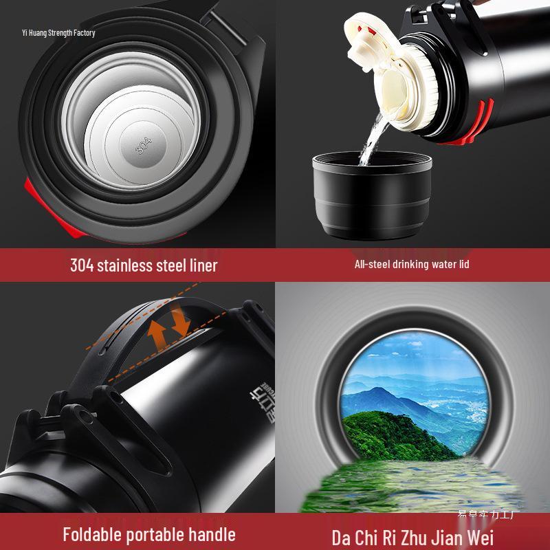 Large Capacity Stainless Steel Travel Thermos Cup for Outdoor and Car Use