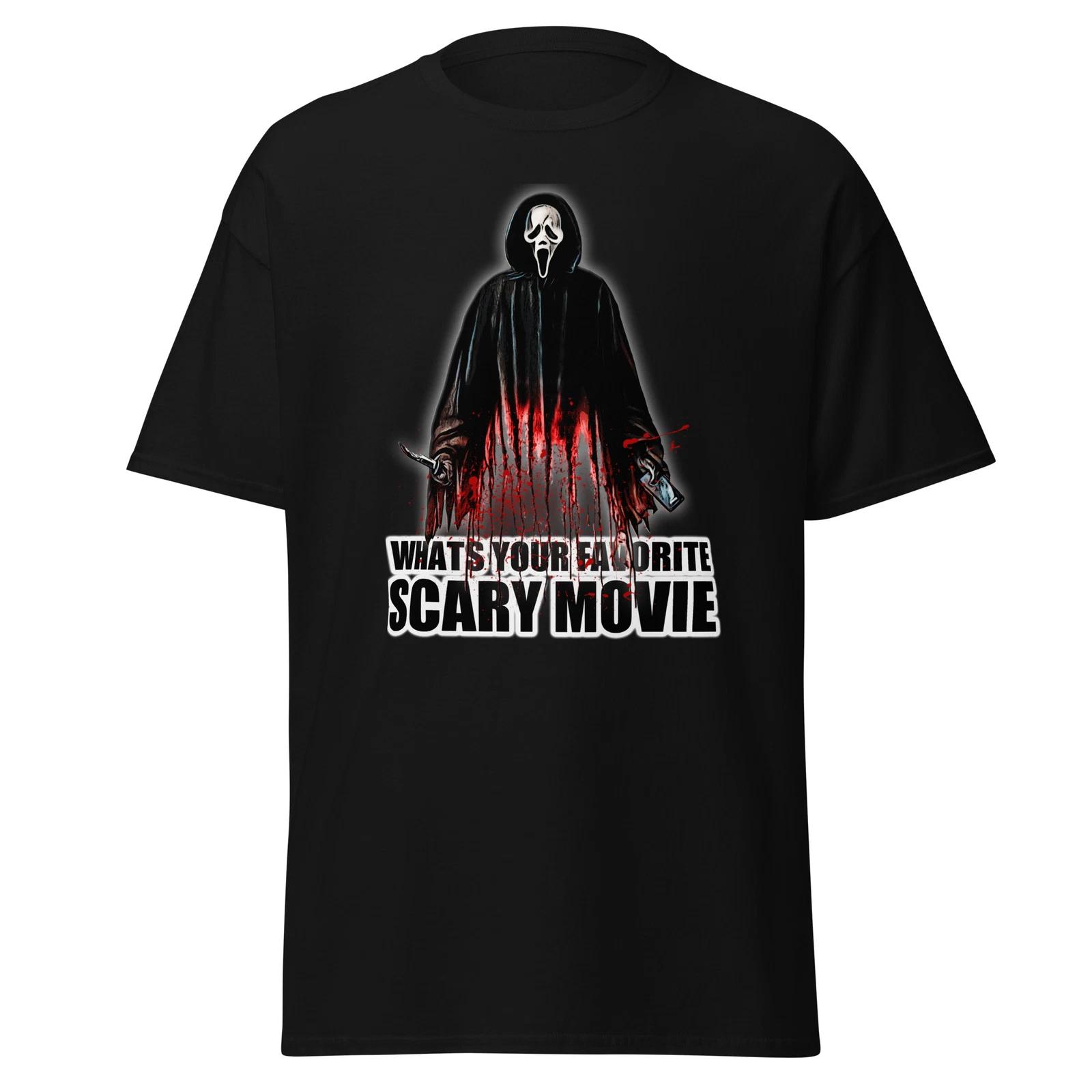 Men s and Women s T-shirts Scream horror shirt 90s XL
