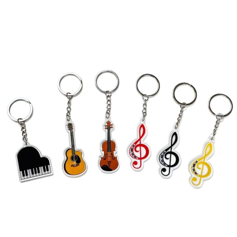 Piano Music Keychain: Creative Mini Instrument Bag Ornament