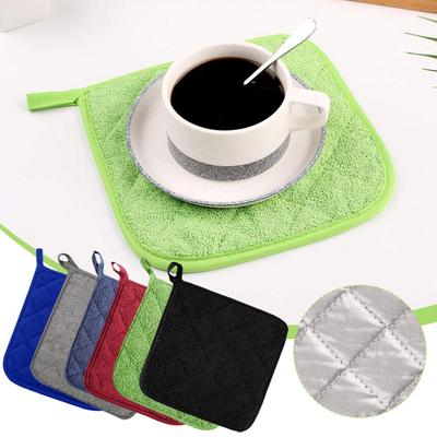 Cotton Mat Cooking Microwave Coaster Baking Dii Mint Kitchen Oven Mitts Tool Bbq Accessories Potholder Terry Holders Gloves H0e9
