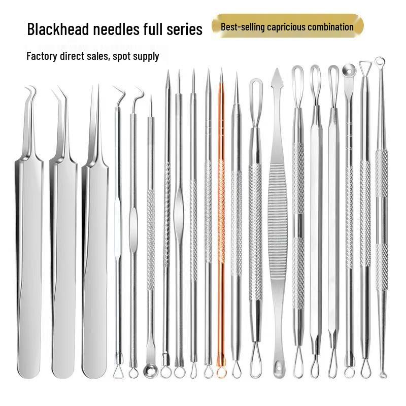 Stainless Steel Blackhead & Acne Remover Needle Kit