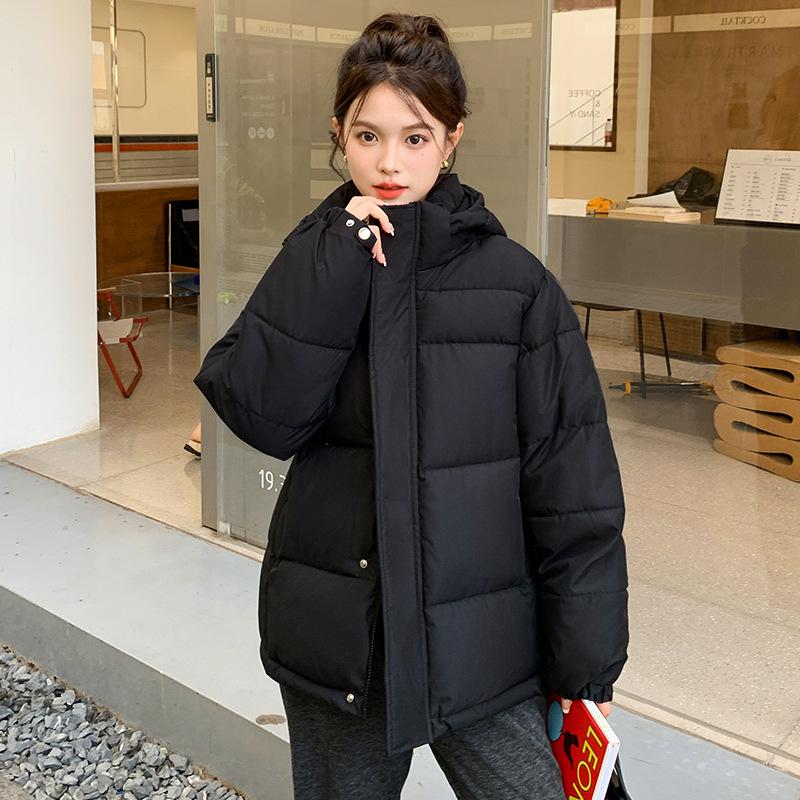 Down Cotton-padded Jacket Women's Short New Thick Cotton-padded Clothes and Bread Clothes Korean Version of Loose Cotton-padded Winter Coat