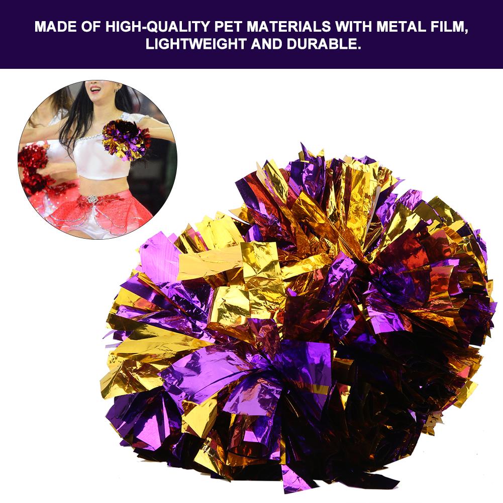 2KS Dvouhlavé roztleskávací taneční pompony Květinová koule pro sportovní zápasové doplňky