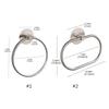 Bathroom Towel Rings Bar Stainless Steel Hand Towel Rack Rail Toilet Paper Holder Wall Mounted Hanger Bathroom Accessory