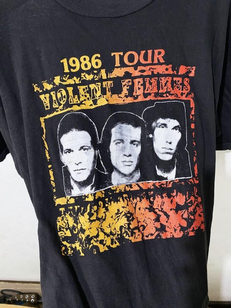 Reprint 1986 Violent Femmes Tour Shirt basic black Classic  Unisex T-Shirt S