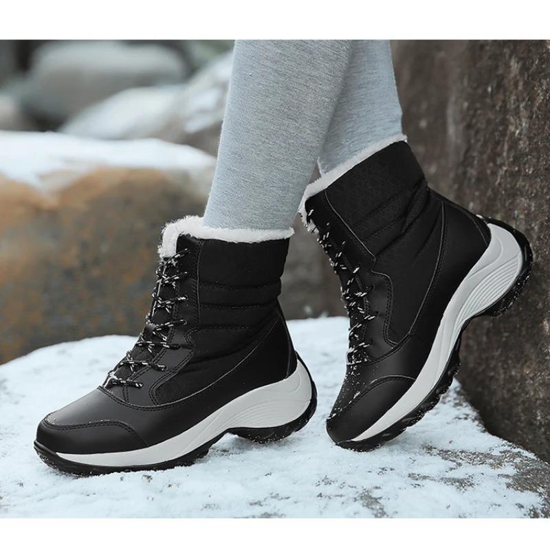 Snow Boots Women New Ladies Shoes Platform Shoes Woman Flat Keep Warm Boots Ladies Casual Plush Botas Mujer Winter Shoes Women