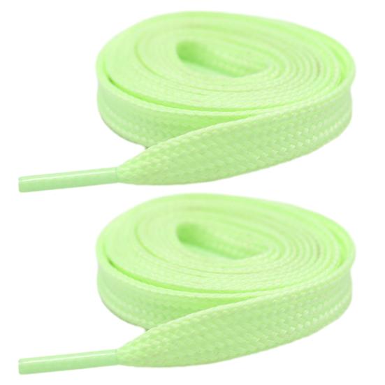 1 Pair Luminous Shoelaces Glow in The Dark Shoe Laces Fluorescent Flat Shoelaces Replacements for Sneakers Boots