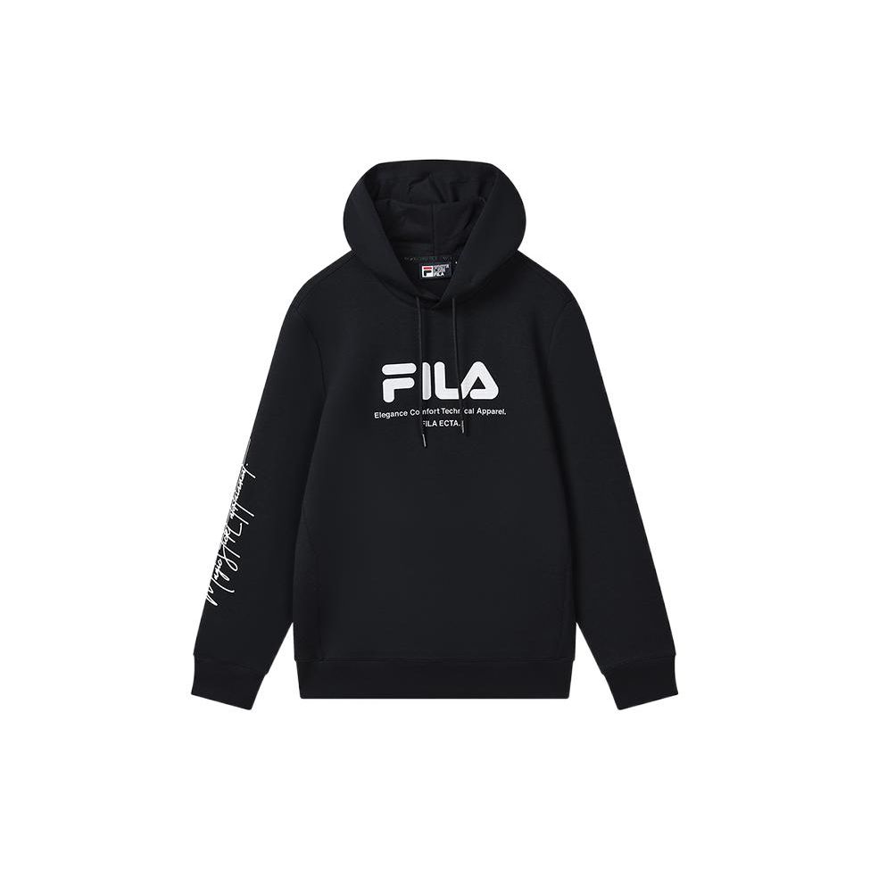 

FILA Letter Logo Print Hoodie Men Tops Legendary-Blue F11M319206F-NV