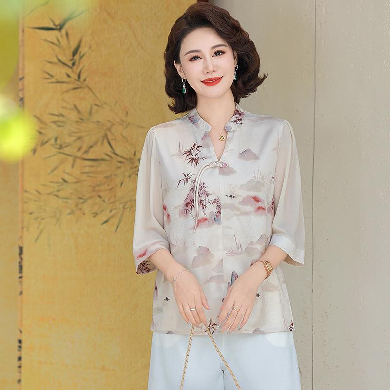 Elegant Women's Slimming Summer Top – Stylish & Breathable Shirt