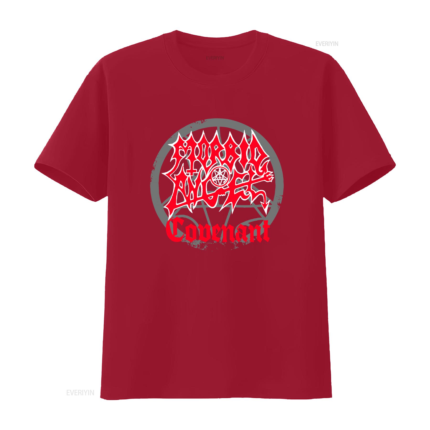 

Morbid Angel Covenant Death Metal T Shirt for Cool Rock Band Print vintage Washed Stretched Versatile fashion designer clothes S