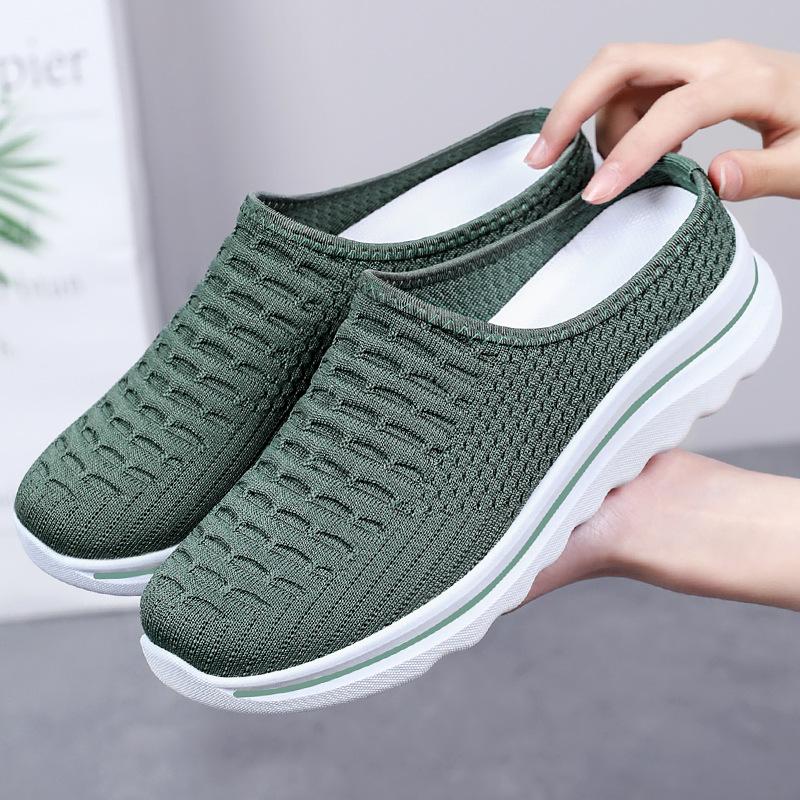Novo Estilo de Meia-sapatilha de Verão para Mulheres, Sola Macia, Sapatos Casuais Confortáveis, Versátil, Respirável e Sem Cheiro, Sapatos de Moda Femininos