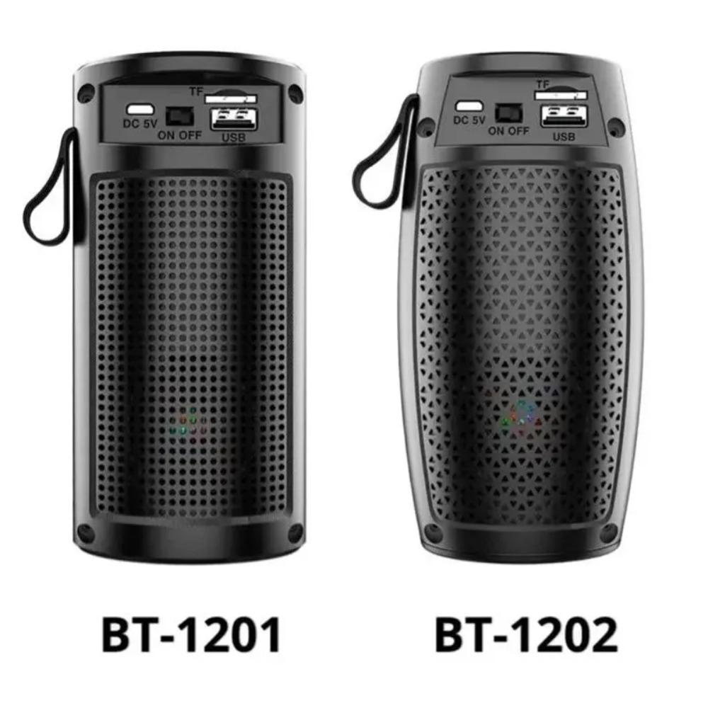Wireless Portable Bluetooth Speaker with Colorful LED Lights TF Card Slot Outdoor Desktop Home Speaker Gift