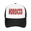 Unisex Women Morocco Flag Map Trucker Hat Vintage Mesh Baseball Cap Snapback Caps  Hats Sun Caps Adjustable Golf Hats Summer