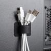 Adhesive Under Desk Cable Ties Wire Holder Cord Organizer Adjustable Hook and Loop Cable Management Holders For Home Office