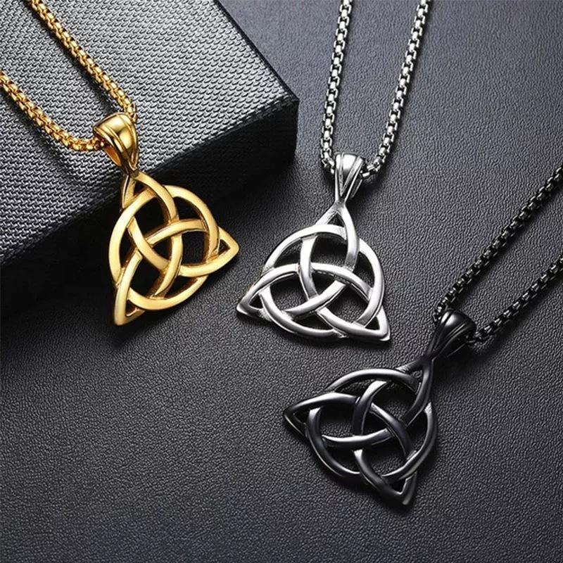 Simple Alloy Triangle Integrated Retro Unisex Necklace