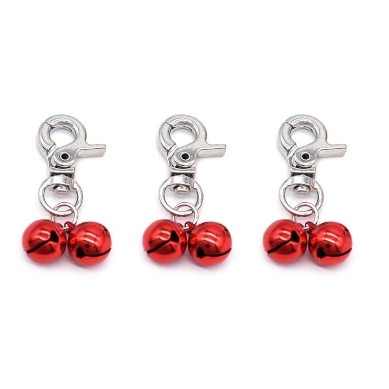 3pcs Dog Collar Bells Pet Outdoor Training Collar Pendant Dog Collar Accessories Puppy Bells Collar Pendant Clip Pet Supplies