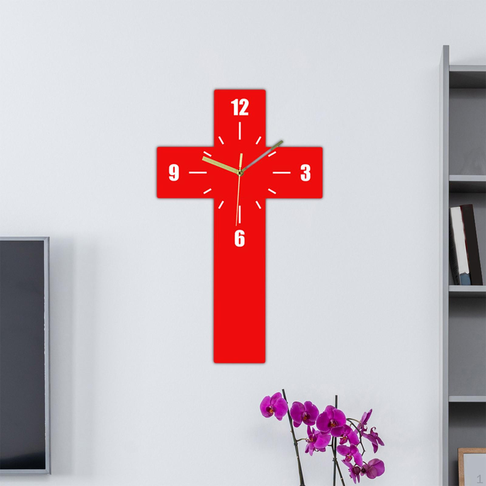 

Contemporary Timepiece for Walls - Minimalist Design Bedroom, Kitchen, and Home Office червоний